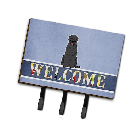 Carolines Treasures Black Russian Terrier Welcome Leash or Key Holder BB5607TH68